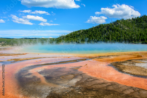 Grand Prismatic Spring in Yellowstone National Park, Wyoming USA