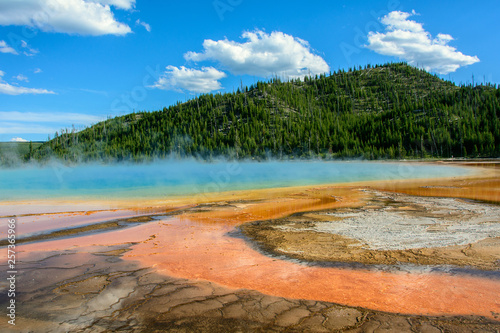 Grand Prismatic Spring in Yellowstone National Park, Wyoming USA