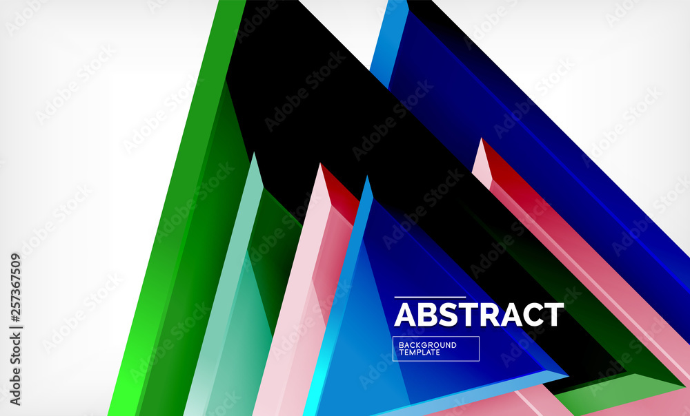 Triangular low poly background design, multicolored triangles Triangular low poly background design, multicolored triangles