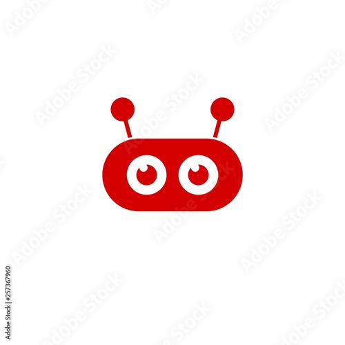 Robot avatar icon or sign