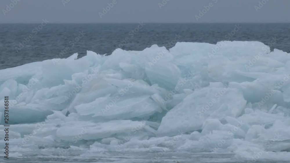 Blue ice on lake. Blue ice on lake.