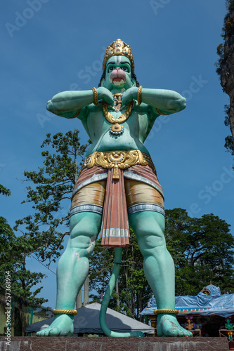 Blue Hindu statue at Batu Caves Kuala Lumpur