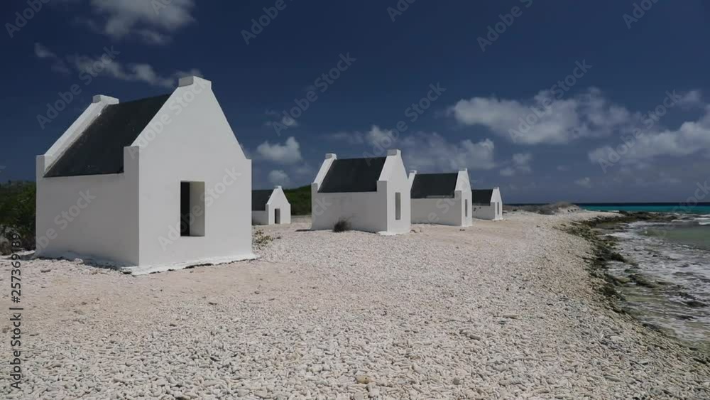 The monuments and slave huts of Bonaire. The monuments and slave huts of Bonaire.