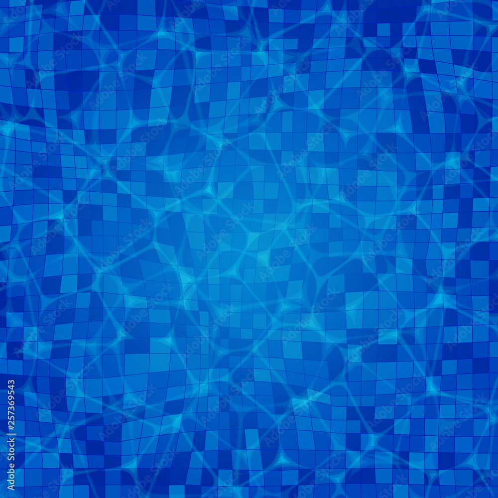 Vector swimming pool ripple water texture background