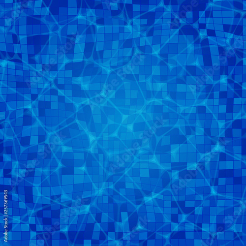 Vector swimming pool ripple water texture background