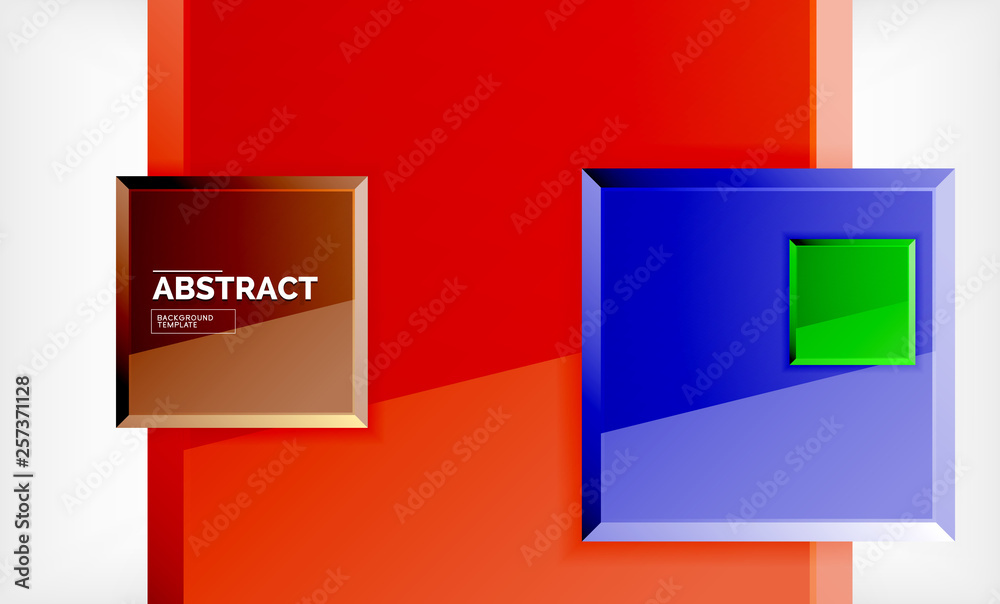 Geometric abstract background, modern square design Geometric abstract background, modern square design