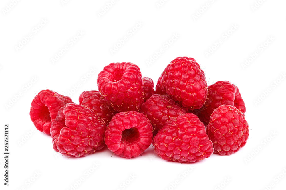 Fruits raspberries isolated on a white background Fruits raspberries isolated on a white background