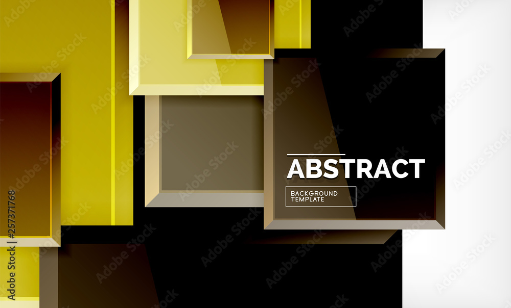 Geometric abstract background, modern square design Geometric abstract background, modern square design