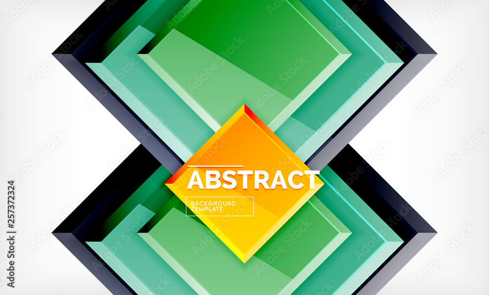 Square geometric background