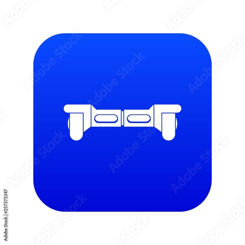 Electrical modern gyroboard icon digital blue for any design isolated on white vector illustration