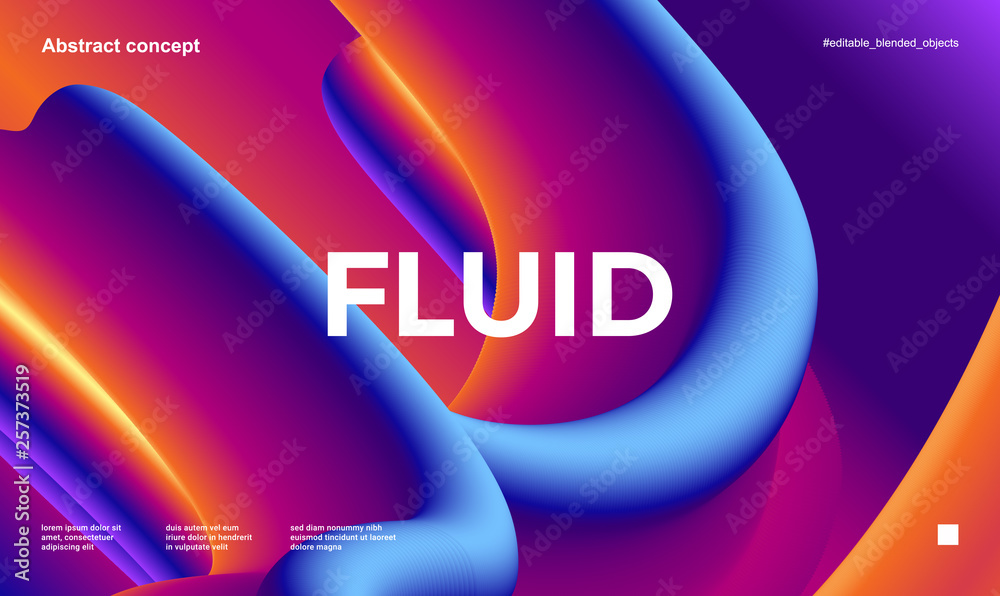 Trendy abstract design template with 3d flow shapes. Dynamic gradient composition. Applicable for landing pages, covers, brochures, flyers, presentations, banners. Vector illustration. Eps10 Trendy abstract design template with 3d flow shapes. Dynamic gradient composition. Applicable for landing pages, covers, brochures, flyers, presentations, banners. Vector illustration. Eps10