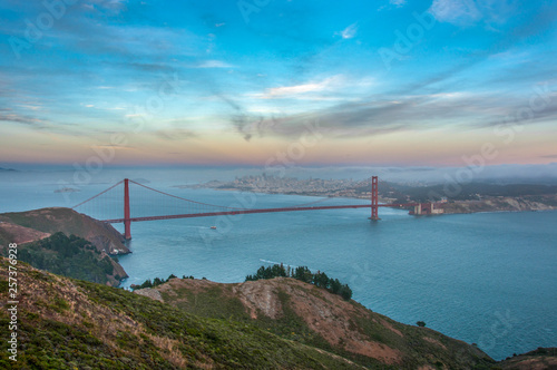 Famous San Francisco landmark - Golden Gate Bridge, California