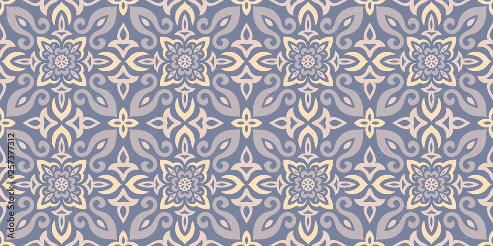 Azulejos Tile Vector Seamless Pattern Azulejos Tile Vector Seamless Pattern