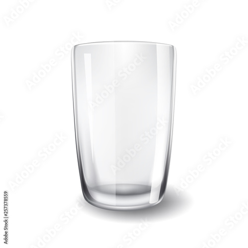 Empty glass isolated