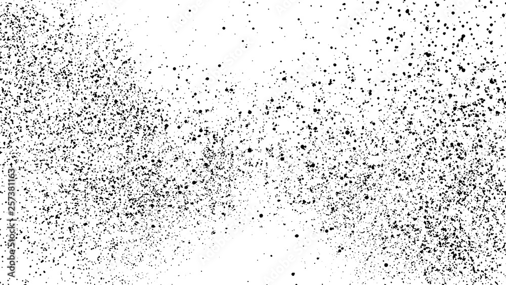 Obraz premium Black Grainy Texture Isolated On White Background. Dust Overlay. Dark Noise Granules. Digitally Generated Image. Vector Design Elements, Illustration, Eps 10.
