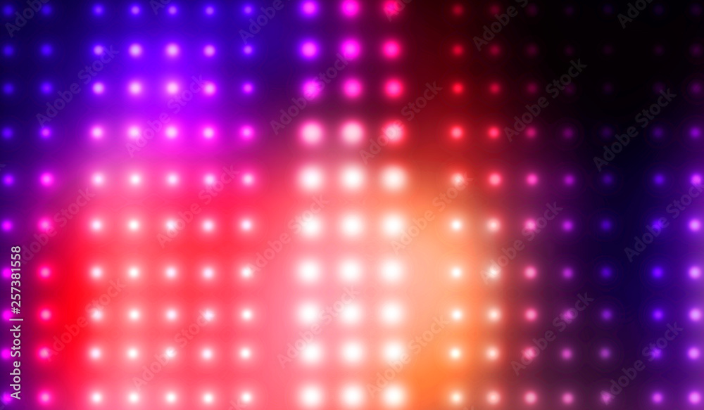 Light diode panel. Neon blue light, abstract background. light spotlights. 3d illustration