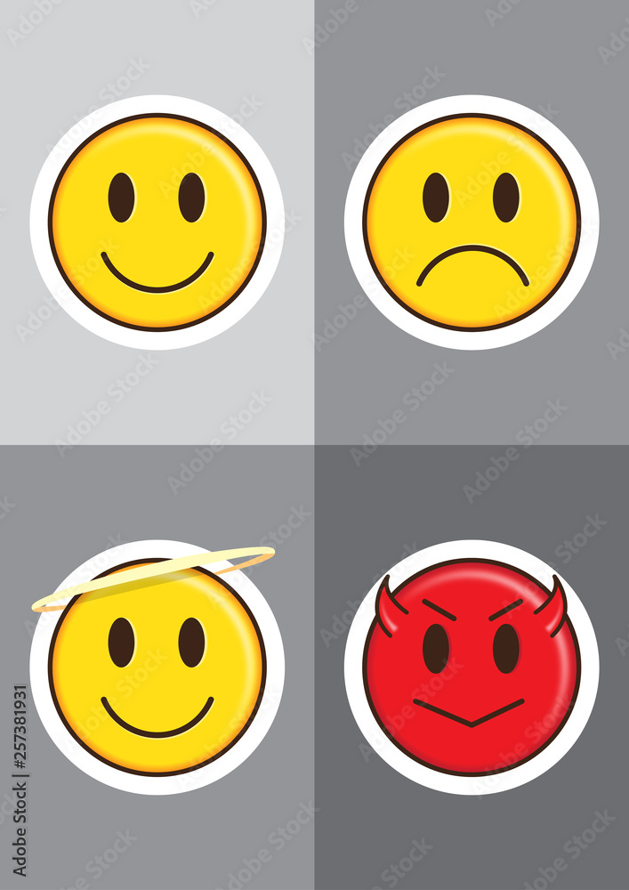 Fototapeta premium Emotion Faces Pack