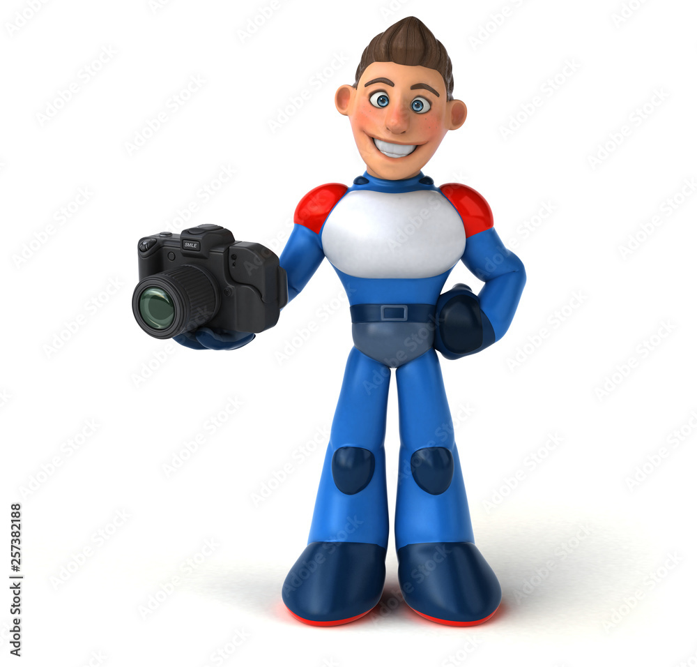 Super modern superhero - 3D Illustration Super modern superhero - 3D Illustration