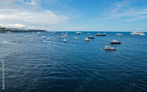 Yachts Sailing on the French Riviera