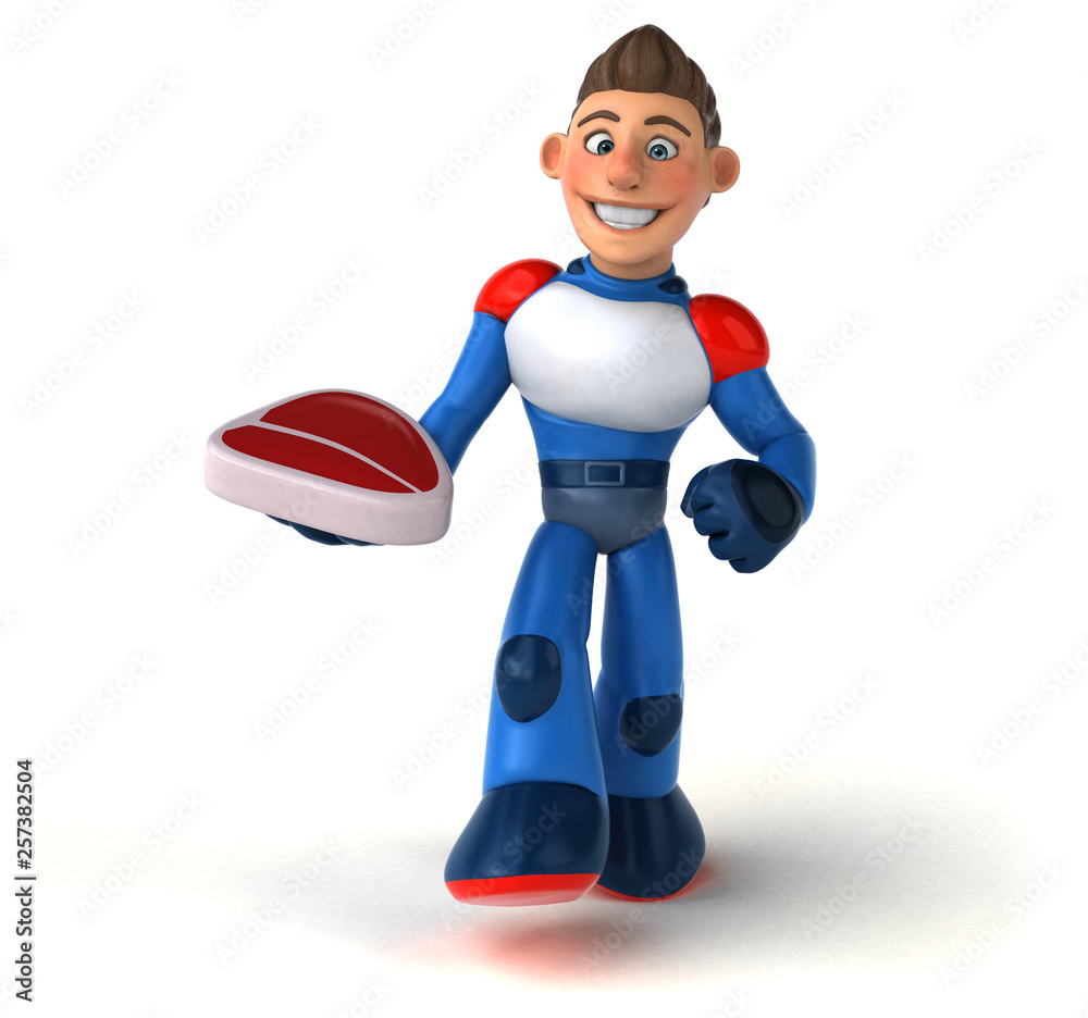 Super modern superhero - 3D Illustration Super modern superhero - 3D Illustration