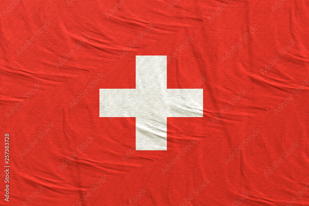 Switzerland flag waving Switzerland flag waving