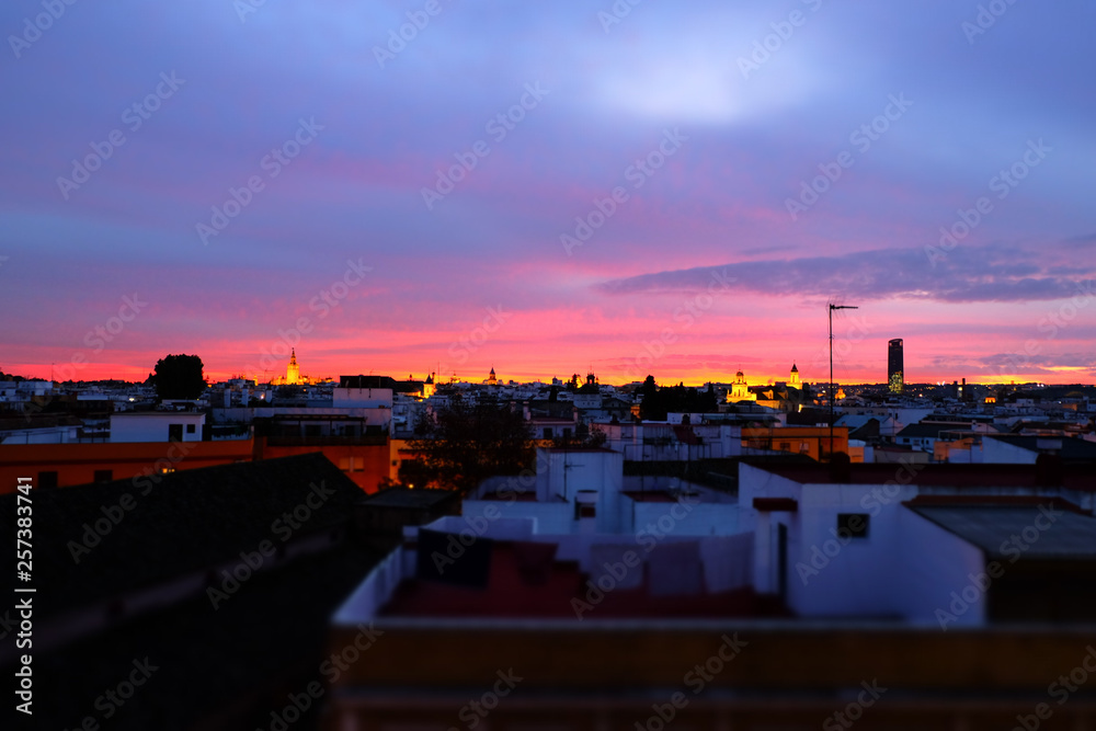 Sunset in Seville Sunset in Seville
