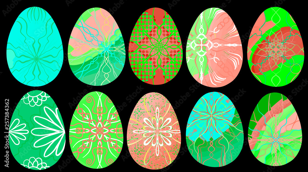 Easter eggs vector eps10 Easter eggs vector eps10