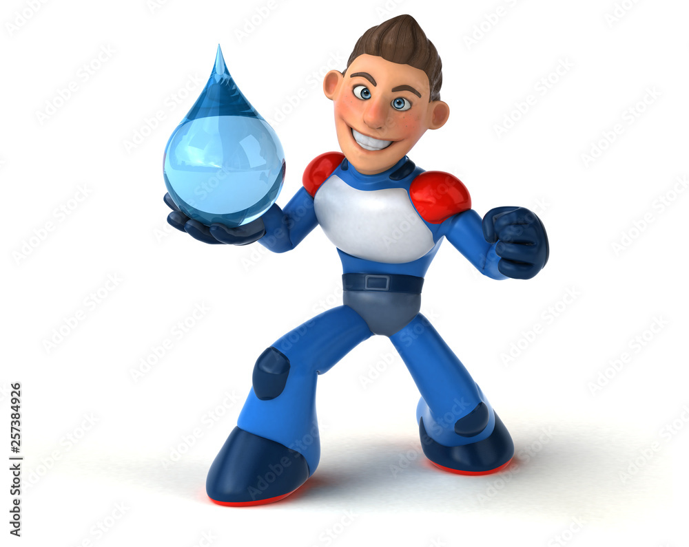 Super modern superhero - 3D Illustration Super modern superhero - 3D Illustration