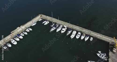 Aerial. Marina. Black sea