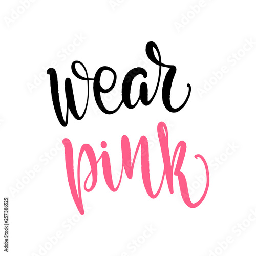 lettering wear pink