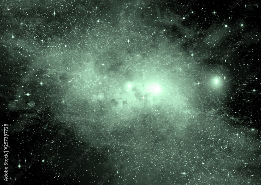 galaxy in a free space galaxy in a free space