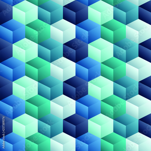 Cubic seamless 3d pattern