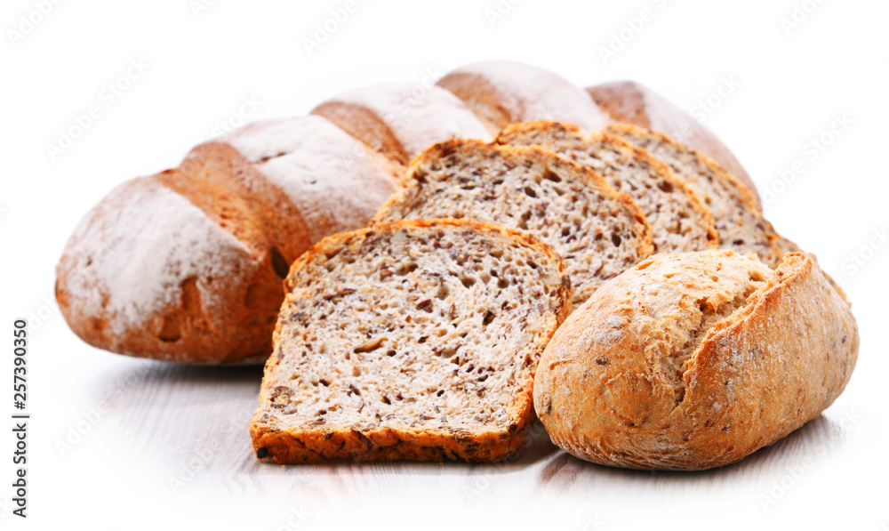 Composition with assorted bakery products