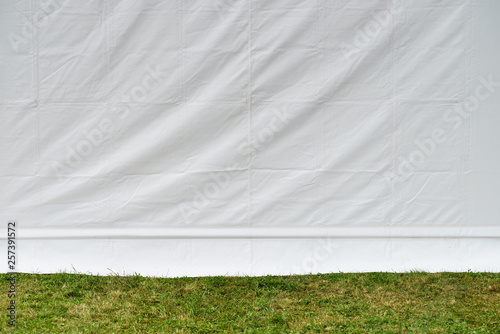 Light background white tarpaulin