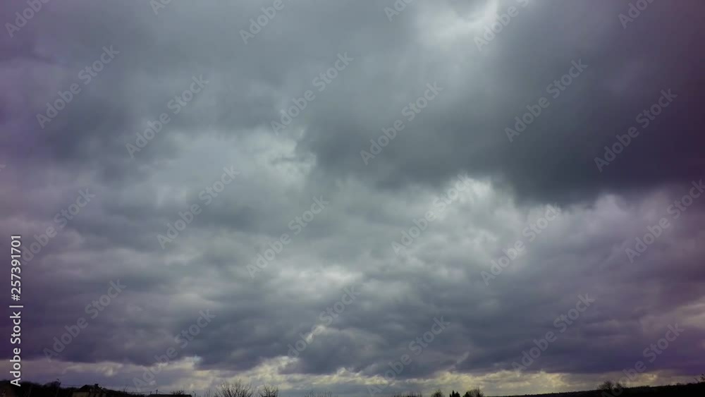 Dramatic sky with stormy clouds time lapse motion footage 4K video Dramatic sky with stormy clouds time lapse motion footage 4K video