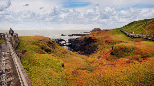 Beautiful scenes in Philip Island, Victoria, a popular day trip from Melbourne, lies just off Australia's southern coast photo