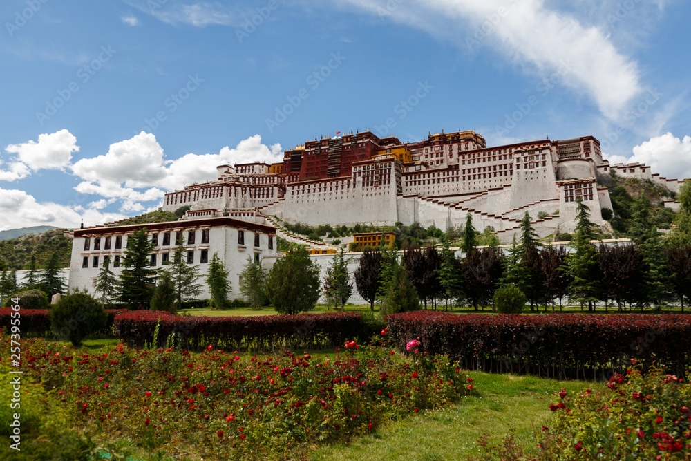 View on Potala Palace (Lhasa, Tibet, China) View on Potala Palace (Lhasa, Tibet, China)