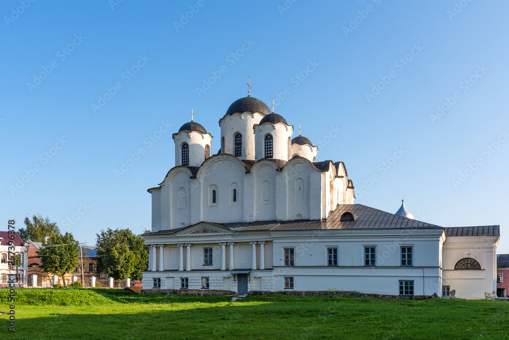 Saint Nicholas Cathedral on Yaroslav's Court in Veliky Novgorod, Russia.