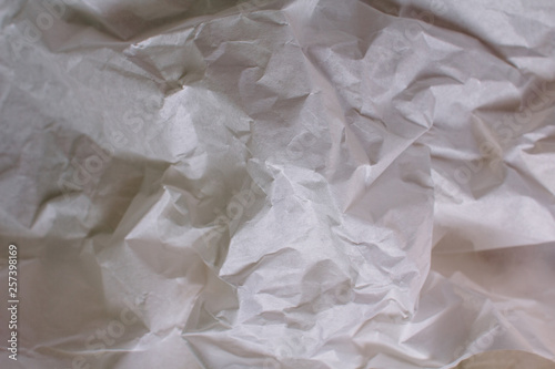 White Texture Background. Crumpled paper.