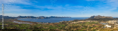 Panoramic view of the Bay of Pollensa