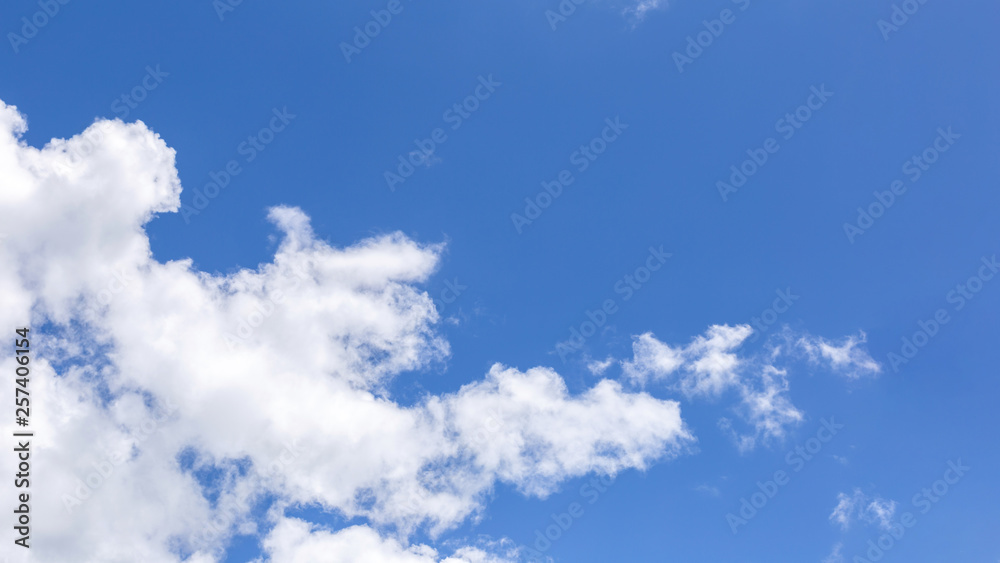 Blue sky background with white clouds, rain clouds on sunny summer or spring day. Blue sky background with white clouds, rain clouds on sunny summer or spring day.