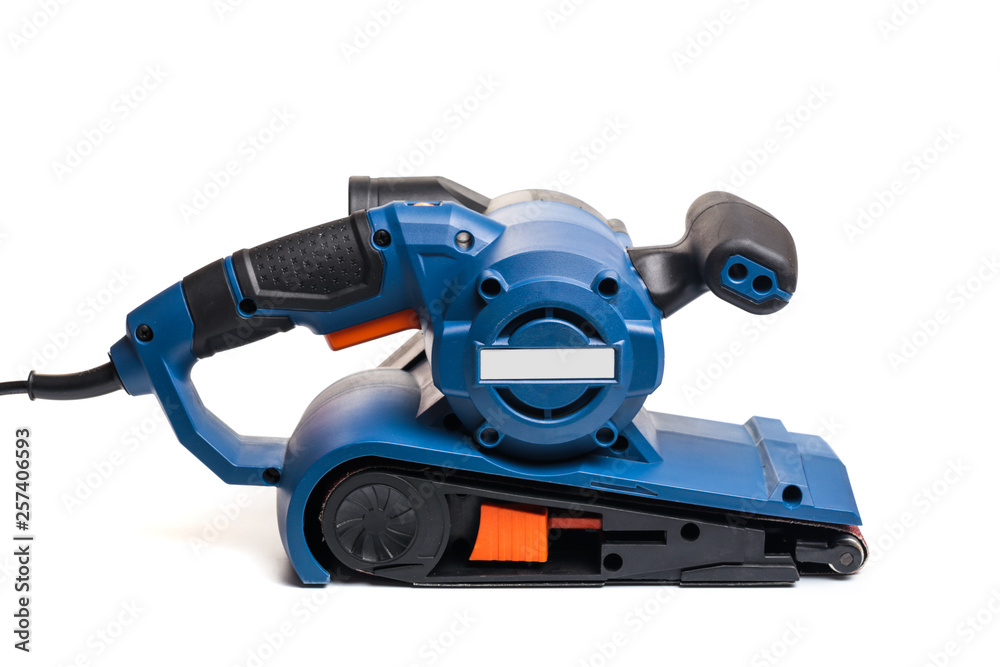 Obraz premium strip sander tool isolated on white background