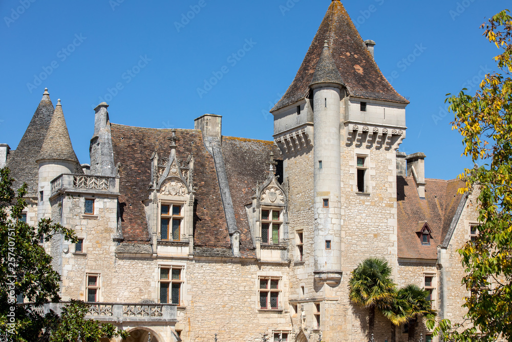  Chateau des Milandes, a castle  in the Dordogne, from the forties to the sixties of the twentieth century belonged to Josephine Baker. Aquitaine, France