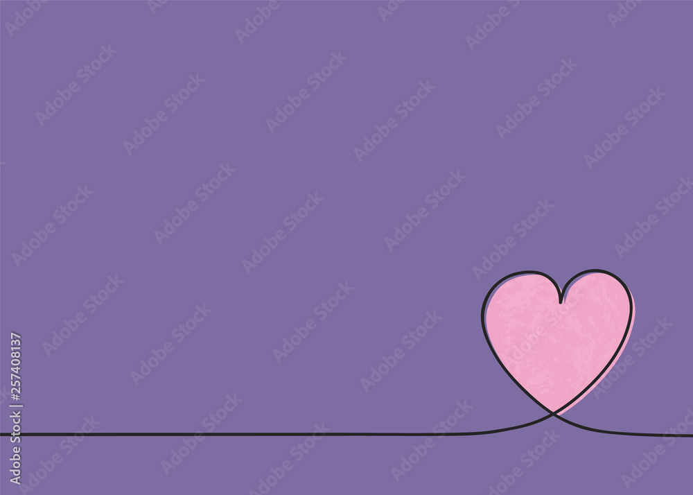 Cute hand drawn heart - love concept. Mother's Day, Women's Day and Valentine's Day. Vector