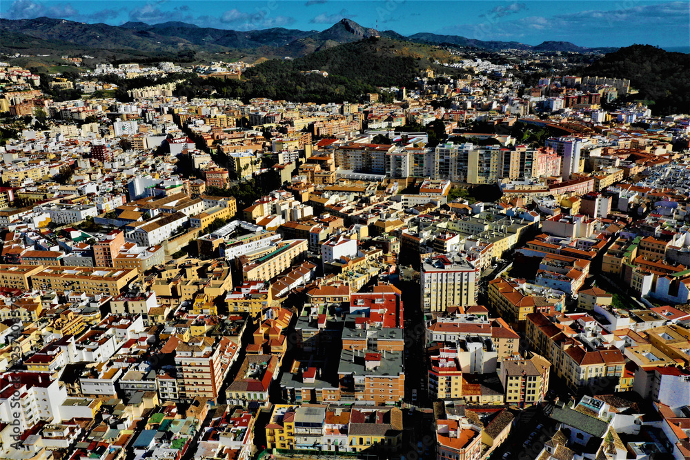 Malaga Luftbild - Malaga in Spanien (Andalusien) mit der Drohne DJI Mavic 2 aus der Luft fotografiert