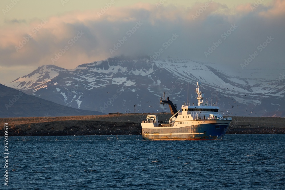 Fishing ship in Iceland Fishing ship in Iceland