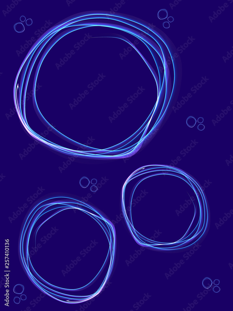 Creative flame wave hand sketch abstract bubble Creative flame wave hand sketch abstract bubble
