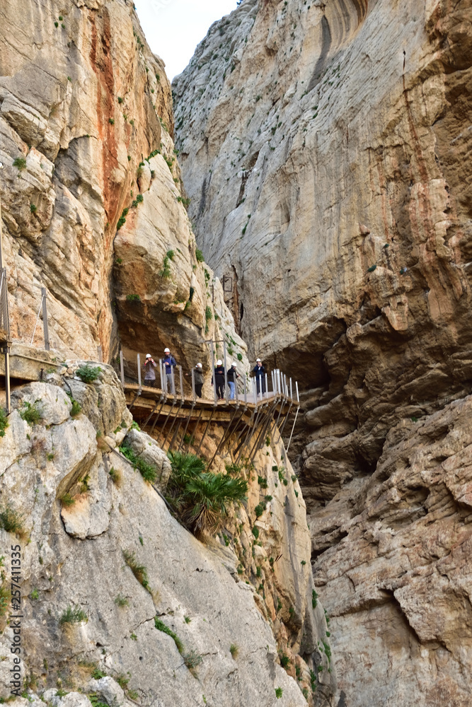 Naklejka premium El Caminito del Rey Andaluzja trekking