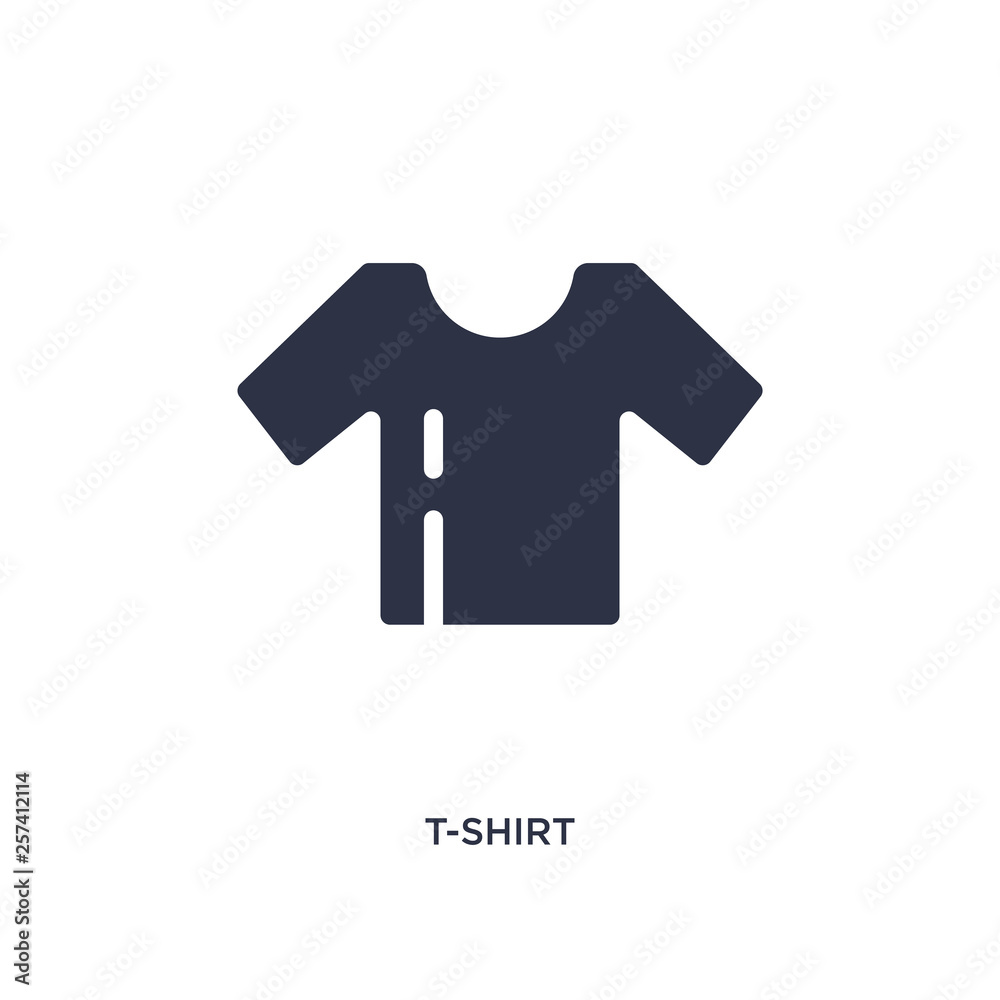 t-shirt icon on white background. Simple element illustration from clothes concept. t-shirt icon on white background. Simple element illustration from clothes concept.