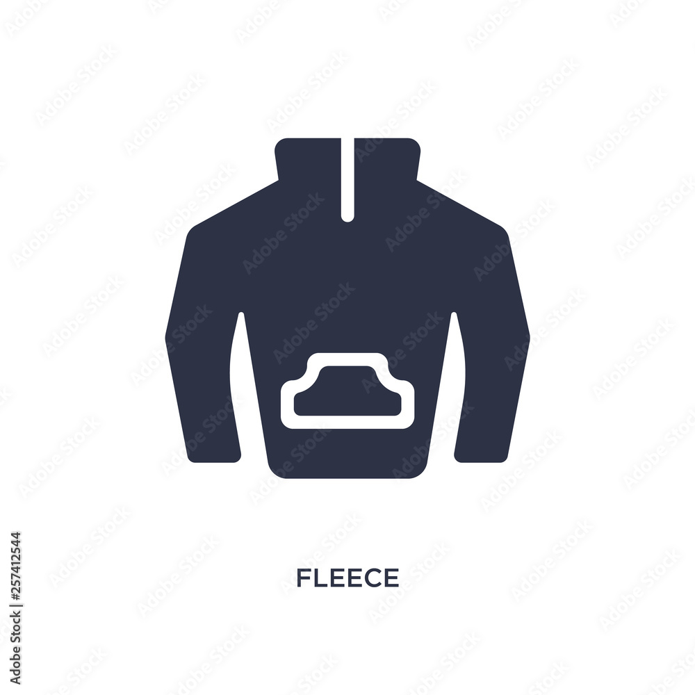 fleece icon on white background. Simple element illustration from clothes concept. fleece icon on white background. Simple element illustration from clothes concept.